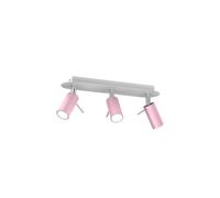 Preston Pink/White Ceiling Light 3x Mini GU10 MLP7628