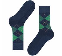Preston Socks - Argyle Dark Blue One Size