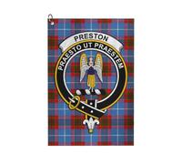 Preston Tartan Golf Towel 24"x16" | Waffle Pattern Towel Super Absorbent Quick Dry with Carabiner Clip Gift for Men and Women