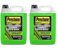 Prestone Screenwash, Ready To Use Screen Wash For Cars, High Performance Cleaning With Streak Free Formula, Maximum Visibility Summer Windscreen Washer Fluid, Removes Stubborn Dirt, 5L Bottle