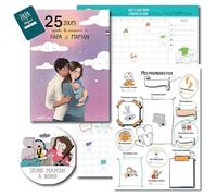Prêt! Pregnancy and Birth Set, Pack of 5 Souvenir Products for Future and Young Mum Dad, Poster My First Times, Pregnancy Calendar 365 Days, A3 29.7 x 42 cm
