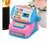 Pretend Cash Register Toy, Realistic Interactive Ornament, Pretend Play Classic Count Toy, for Students Boys Girls Preschoolers Home Playroom Classroom