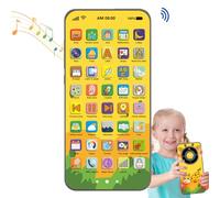 Pretend Cell Phone Model | Touch Screen Learning Game Mobile Phone - Rechargeable Dazzling Light Phone For Home Learning Game Device