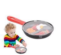Pretend Cooking Pan - DIY Play Cookware Toy, Kids Cooking Utensils Playset, Interactive Role Play Kitchen Toy, Early Learning Activity | Imaginative Cook Fun Home Playy For Girls Boys Aged 3+