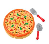 Pretend Food Pizza Toys - Kids Play Kitchen Set, Educational Fake Pizza | Creative Interactive Learning Activities Girls, Imaginative Cooking Simulation Kit for Birthday Gift Role Playing