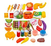 Pretend Grill Play: Interactive Burners, Learning Gourmet Chef Set, Early Developed Barbecue Cooking Toy | Creative Tools For R Games