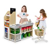 Costway Height Adjustable Kids Study Desk & Chair Set Children Drawing Table W/ Lamp