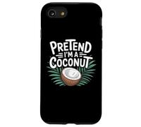 Pretend I’m a Coconut Lover, Lazy Halloween Funny Coconut Case for iPhone SE (2020) / 7/8