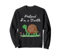 Pretend I’m a Turtle Lazy Last Minute Costume Doodle Sweatshirt