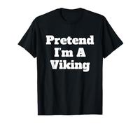Pretend I’m a Viking Funny Minimalist Halloween Costume T-Shirt