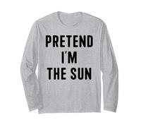 Pretend I’m The Sun Funny Easy Lazy Halloween Costume Long Sleeve T-Shirt