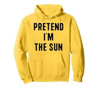 Pretend I’m The Sun Funny Easy Lazy Halloween Costume Pullover Hoodie