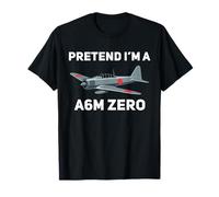 Pretend I'm A A6M Zero Plane WWII Warbird Halloween Costume T-Shirt
