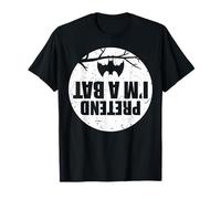 Pretend I'm A Bat Lazy Halloween Party Easy Costume Funny T-Shirt