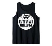Pretend I'm A Bat Lazy Halloween Party Easy Costume Funny Tank Top