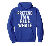 Pretend I'm A Blue Whale Last Minute Funny Halloween Costume Pullover Hoodie