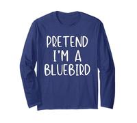 Pretend I'm A Bluebird Costume Halloween Simple Blue-Bird Long Sleeve T-Shirt