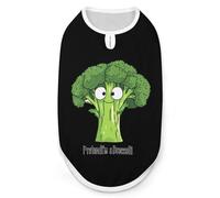 Pretend I'm A Broccoli Dog Shirts Patterned Pet Clothes Tank Top Sleeveless T-Shirt for Cats Puppy XL