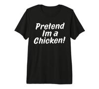Pretend Im a Chicken Halloween Funny Lazy Costume Premium T-Shirt