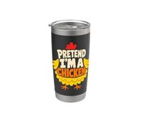 Pretend I'm a Chicken Joke Design Stainless Steel Insulated Tumbler