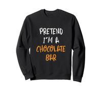 Pretend I'm A Chocolate Bar Funny Lazy Halloween Costume Sweatshirt