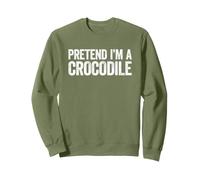 Pretend I'm A Crocodile Shirt Adult Kids Crocodile Costume Sweatshirt