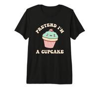 Pretend I'm A Cupcake Lover Quick Lazy Halloween Costume Fan Premium T-Shirt