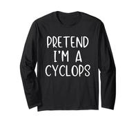Pretend I'm A Cyclops Costume Halloween Simple Adult Kid Long Sleeve T-Shirt