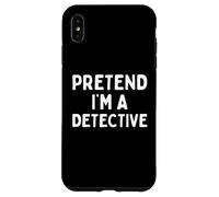 Pretend I'm A Detective Lazy Halloween Costume Funny Cosplay Case for iPhone XS Max