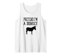 Pretend I'm A Donkey - Cute Spooky Funny Animal Farm Farmer Tank Top