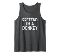 Pretend I'm A Donkey Last Minute Christmas Nativity Costume Tank Top