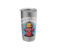 Pretend I'm A Fire Hydrant Funny Hydrant Firefighter Lover Stainless Steel Insulated Tumbler