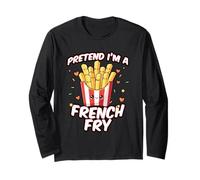 Pretend I'm A French Fry, French Fries Halloween Costume Long Sleeve T-Shirt