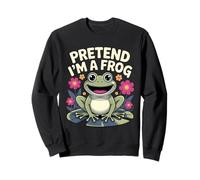 Pretend I'm A Frog Funny Animal Amphibian Frog Lover Kids Sweatshirt