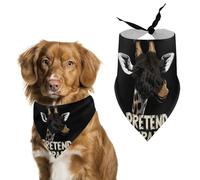 Pretend Im A Giraffe Pet Bandana Dogs Triangle Scarf Cats Handkerchief Puppy Costume