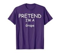 Pretend I'm a Grape Easy Costumes lazy New Years Holloween T-Shirt