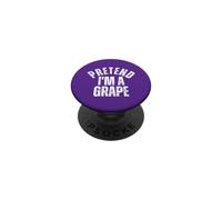 Pretend I'm a Grape Funny Lazy Halloween Costume PopSockets Adhesive PopGrip