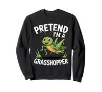 Pretend I'm A Grasshopper Funny Bug Grasshopper Lover Kids Sweatshirt