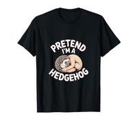 Pretend I'm A Hedgehog Lazy Halloween Costume T-Shirt