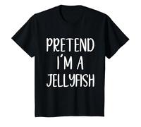 Pretend I'm A Jellyfish Costume Halloween Simple Jelly-Fish T-Shirt, Youth, Black, 4T