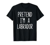 Pretend I'm A Labrador Dog Costume Halloween Lazy Adult Kids T-Shirt