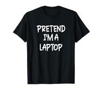 Pretend I'm a Laptop Lazy Last Minute Halloween Costume T-Shirt