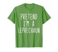 Pretend I'm A Leprechaun Costume Halloween Lazy Kids Irish T-Shirt