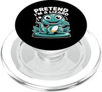 Pretend I'm A Lizard Funny Animal Reptile Lizard Lover Kids PopSockets PopGrip for MagSafe