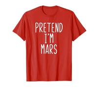 Pretend I'm A Mars Costume Halloween Lazy Adult Kids Planet T-Shirt