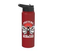 Pretend I'm A Moth Stainless Steel Insulated Water Bottle