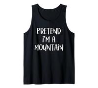 Pretend I'm A Mountain Costume Funny Nature Halloween Party Tank Top
