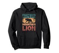 Pretend I'm A Mountain Lion Cougar Puma Wildlife Pullover Hoodie