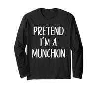 Pretend I'm A Munchkin Costume Halloween Easy Adult Kid Long Sleeve T-Shirt