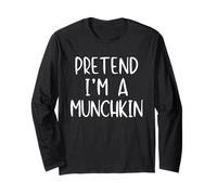 Pretend I'm A Munchkin Costume Halloween Simple Adult Kid Long Sleeve T-Shirt